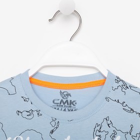 

Лонгслив для мальчика, цвет голубой, рост 98 см