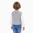 Жилет для мальчика, цвет серый, рост 92 см - фото 43601731