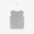 Жилет для мальчика, цвет серый, рост 92 см - фото 43601734