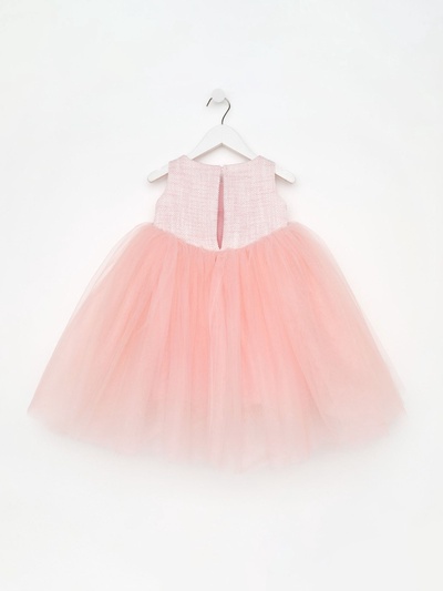 Платье нарядное для девочки MINAKU: PartyDress, розовое, рост 110 см