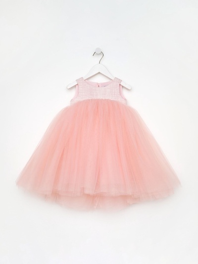 Платье нарядное для девочки MINAKU: PartyDress, розовое, рост 110 см