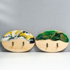 Крючки декоративные «Овал Эпоксид», ключница настенная, 20×13 см МИКС - фото 43730869