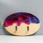 Крючки декоративные «Овал Эпоксид», ключница настенная, 20×13 см МИКС - фото 43730870