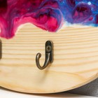 Крючки декоративные «Овал Эпоксид», ключница настенная, 20×13 см МИКС - фото 43730871