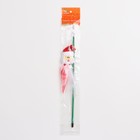 Дразнилка-удочка для кошек с бубенчиком «Дед мороз», 40 см - Фото 4