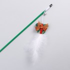 Дразнилка-удочка для кошек с бубенчиком «Подарок», 40 см - Фото 2