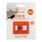 Флешка Qumo Nano Black, 32 Гб, USB2.0, белая - фото 51302395 Флешка Qumo Nano Black, 32 Гб, USB2.0, белая - фото 51302395