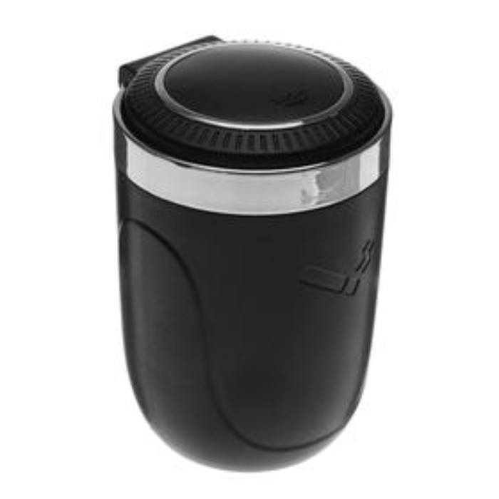 УЦЕНКА Пепельница для авто TORSO в подстаканник с подсветкой, черный - Фото 1