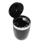 УЦЕНКА Пепельница для авто TORSO в подстаканник с подсветкой, черный - Фото 5