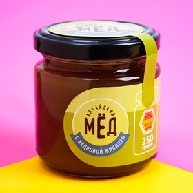 

Мёд Алтайский натуральный цветочный, с кедровой живицей, 250 г
