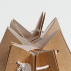 Аквабокс - коробка для цветов, крафт, 16×16 см - Фото 4