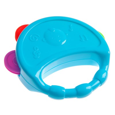 Погремушка Крошка Я «Бубен», от 3 мес., МИКС