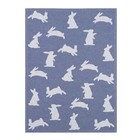Набор полотенец Этель Hares & leaves 40х60 см - 2 шт., цв. синий, 100% хл - Фото 3