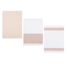 Набор полотенец Этель Lines 40×60 см - 3 шт., 100% хлопок 9085213