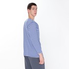 Тельняшка мужская, цвет голубой, размер 50 - фото 54737391