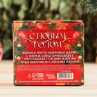 Соляной брикет набор в коробке 4 шт "С Новым Годом!" можжевельник, чабрец, кедр, пихта - фото 24996939