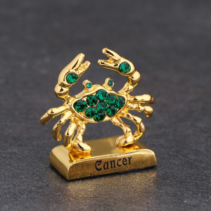 Сувенир знак зодиака "Рак", с кристаллами - Фото 1