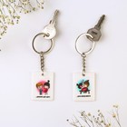 Брелок для ключей парный «Наша любовь это...», акриловый, 13,3 х 8 - Фото 4