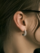 Серьги набор 5 пар «Леди» линии, белые в серебре 7795738 - фото 16508202