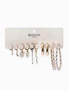 Серьги QF «Леди весна», набор 5 пар, цвет золото, белый 7795743