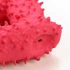 Игрушка пищащая для собак из латекса "Квадрат", 8,5 х 8,5 см, розовая - фото 9483031