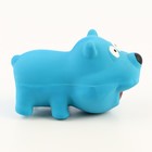 Игрушка пищащая для собак из латекса "Пес", 9 см, голубая - фото 9483040