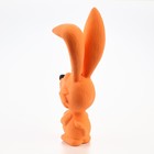 Игрушка пищащая для собак из латекса "Зайчик", 17 см, оранжевая - Фото 4