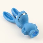 Игрушка пищащая для собак из латекса «Ослик», 17 см, голубая - Фото 6