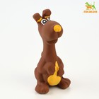 Игрушка для собак «Бобик», 11 см, пищащая, латекс, коричневая - Фото 1