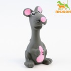 Игрушка пищащая для собак из латекса "Мышь", 10 см, серая - фото 319057927