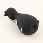 Игрушка пищащая для собак "Пёс-кегля", 14 см, чёрная/белая/бордовая - фото 9483058