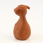 Игрушка пищащая для собак "Пёс-кегля", 14 см, коричневый/розовый - фото 9384482
