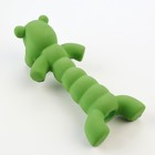 Игрушка пищащая для собак из латекса "Бегемот", 21 см, зелёная - фото 9483066