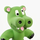 Игрушка пищащая для собак из латекса «Корова», 21 см, зелёная - Фото 4