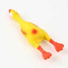 Игрушка пищащая для собак из латекса «Утка», 23 см, жёлтая/оранжевая - Фото 3