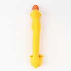 Игрушка пищащая  для собак из латекса "Утка", 27 см, жёлтая - Фото 2