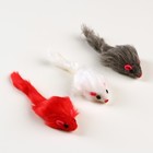 Игрушка для кошек "Мышь малая", 5 см,  фасовка 60 шт, микс цветов - Фото 6