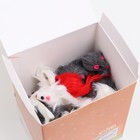 Игрушка для кошек "Мышь малая", 5 см,  фасовка 60 шт, микс цветов - Фото 7