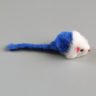 Игрушка для кошек "Малая мышь" двухцветная, 5 см, фасовка 60 шт, микс цветов - Фото 3