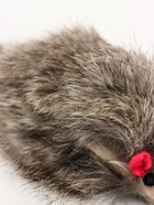 Мышь из натурального меха, 7.5 см, микс белая/серая, фасовка 30 шт. - Фото 6