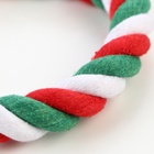 Игрушка канатная «Зимняя восьмёрка», тренировочная, до 20 см, 100 г, разноцветная - фото 67925543