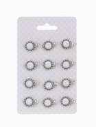 Брошь «Улиточка» с жемчужиной, белая в серебре (комплект 12 шт) - фото 38585249