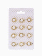 Брошь "Улиточка" с жемчужиной, цвет белый в золоте (неделимая фас.12шт, цена за шт) (12 шт) - фото 808844016