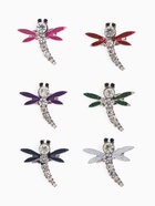 Брошь «Стрекоза» мини, МИКС в серебре - Фото 1