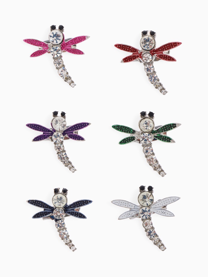 Брошь «Стрекоза» мини, МИКС в серебре - Фото 1