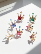 Брошь «Корона» с тремя лучами, МИКС в золоте (комплект 12 шт) - фото 51078035