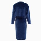Халат унисекс LoveLife "Hygge" цвет тёмно-синий, one size, микрофибра, 100% п/э, 250 г/м2 9079413 - фото 14083317