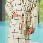 Халат мужской LoveLife "Клетка" Вид 2, one size, микрофибра, 100% п/э, 250 г/м2 9079446 - фото 844193