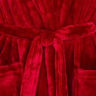 Халат LoveLife «Cozy» цвет бордовый, размер S, микрофибра, 100% п/э, 250 г/м² - фото 49188954