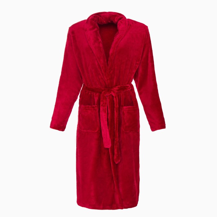 Халат LoveLife Cozy цвет бордовый, размер M, микрофибра, 100% п/э, 250 г/м2